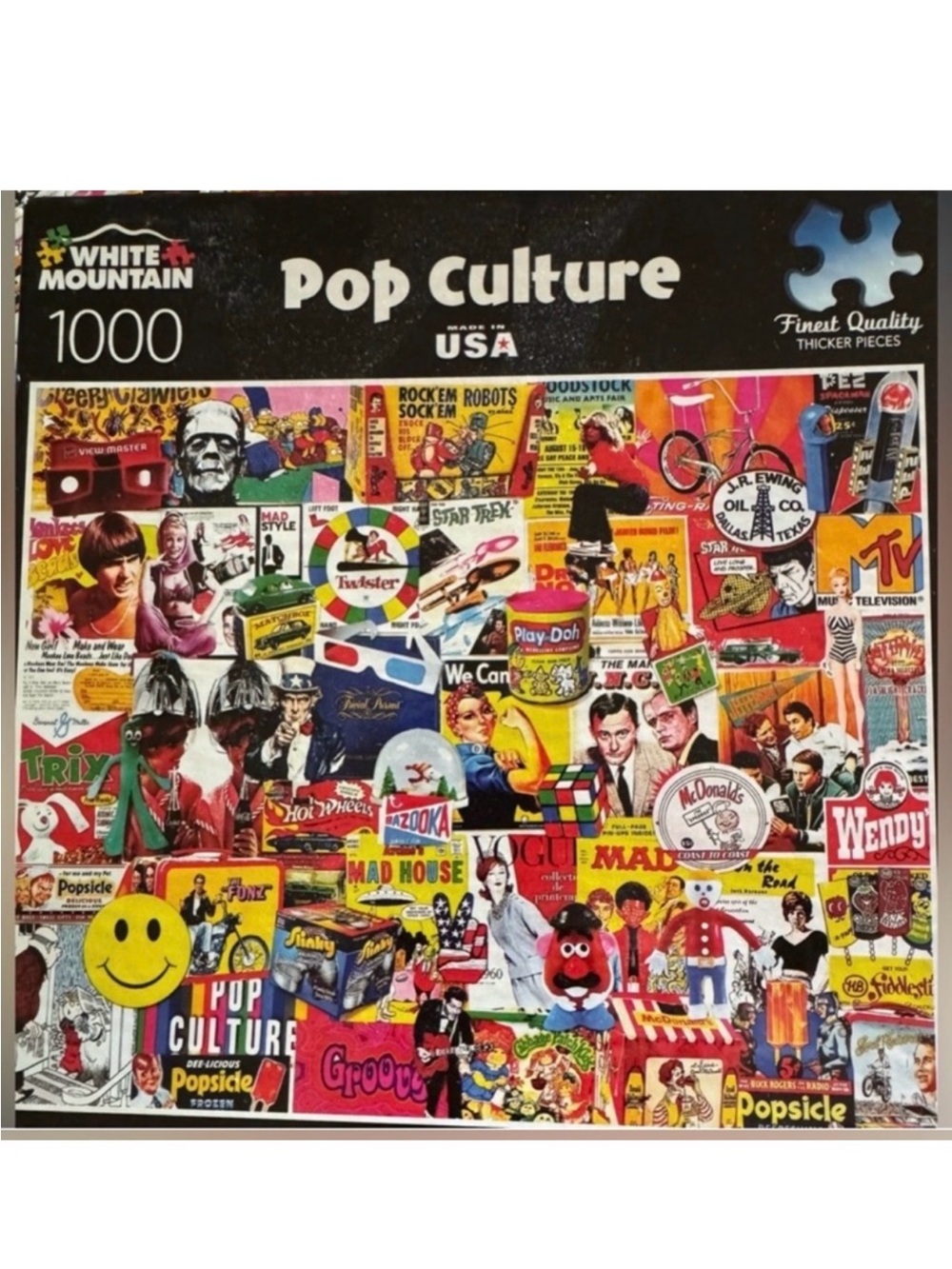 Pop Culture 1000pc Puzzle Cereal Games Food  Toys TV